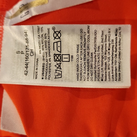 Gap off one shoulder one-piece knit swimsuit orange NEW SU004 - Picture 4 of 10